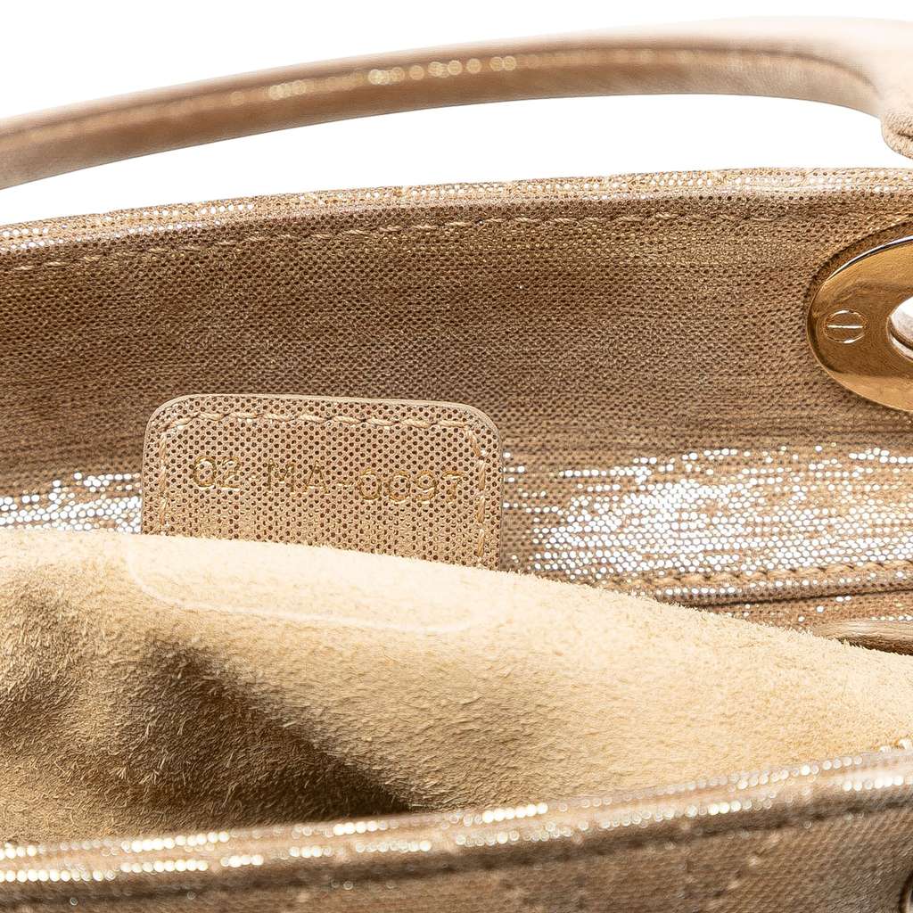 Dior Medium Iridescent Lambskin Cannage Lady Dior - 5