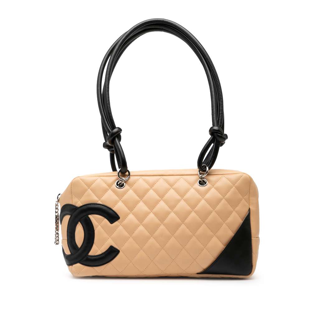 Chanel Large Quilted Lambskin Cambon Ligne Shoulder Bag