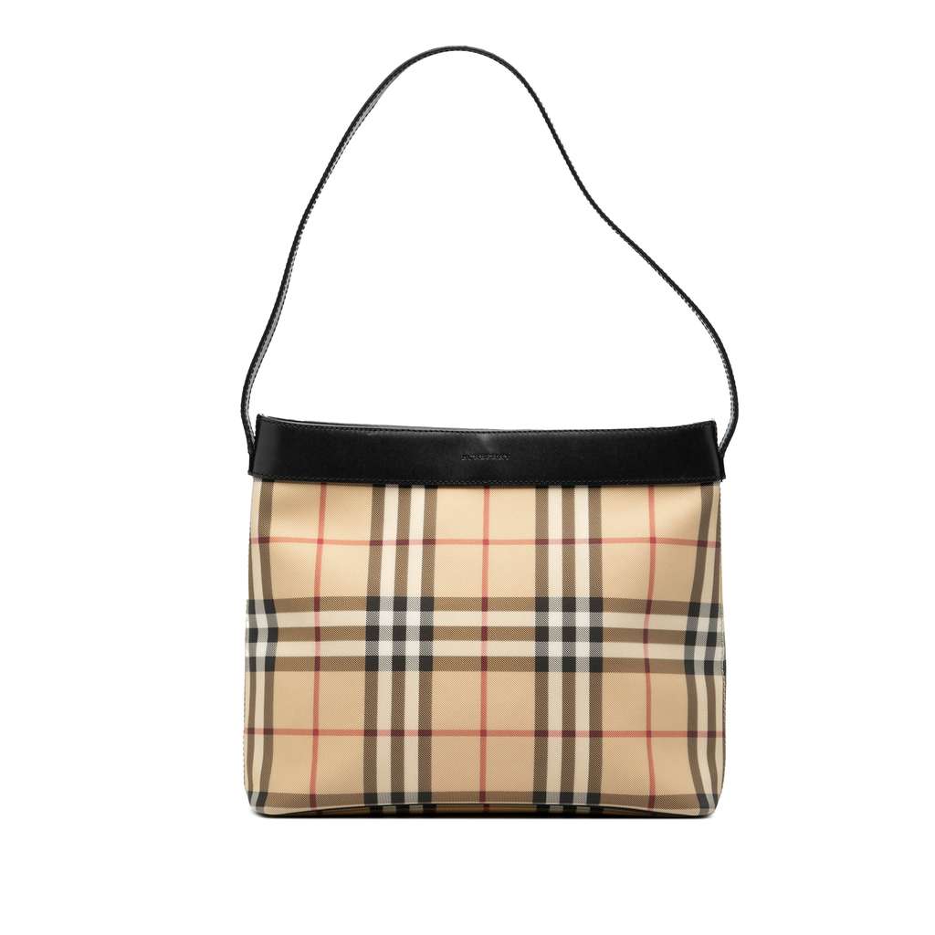 Burberry House Check Canvas Shoulder Bag