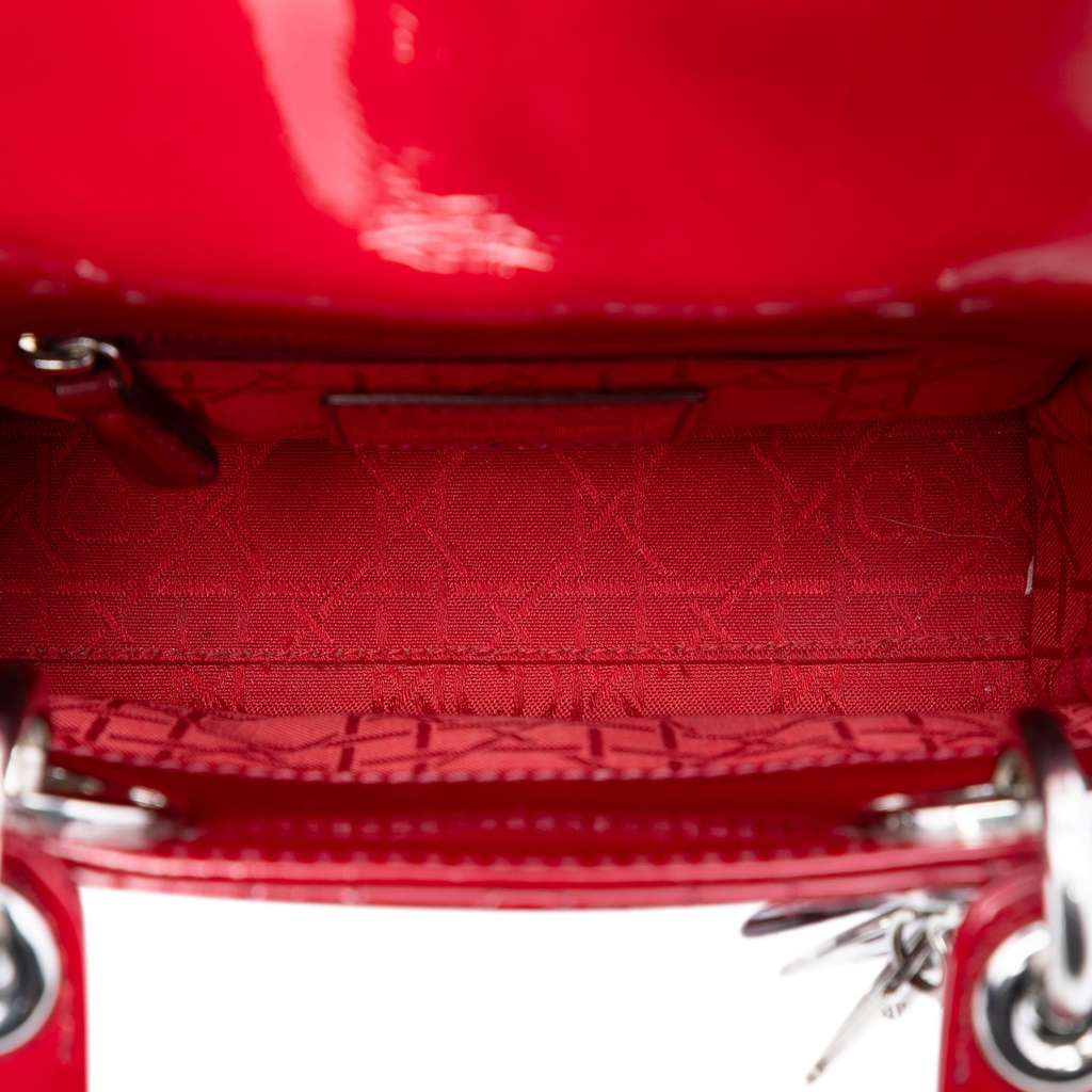 Dior Mini Patent Cannage Lady Dior - 4