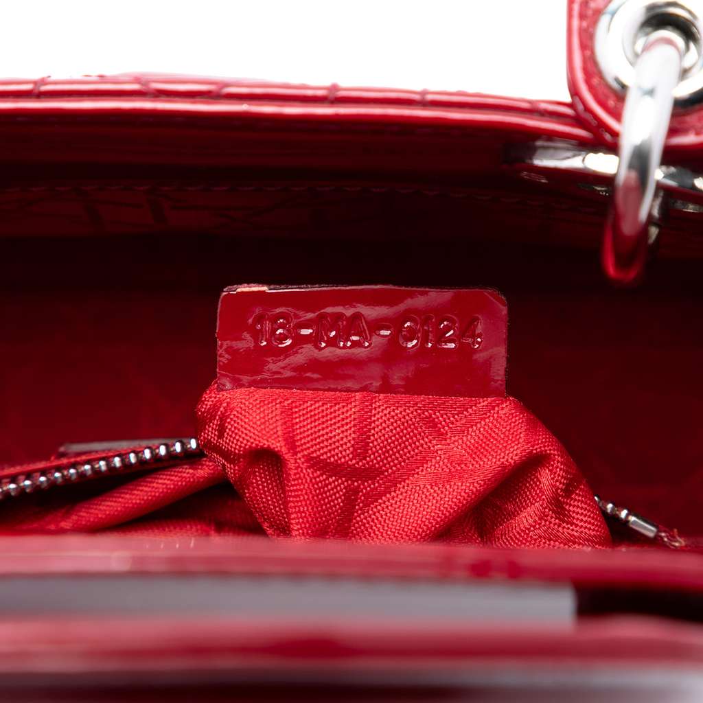 Dior Mini Patent Cannage Lady Dior - 5