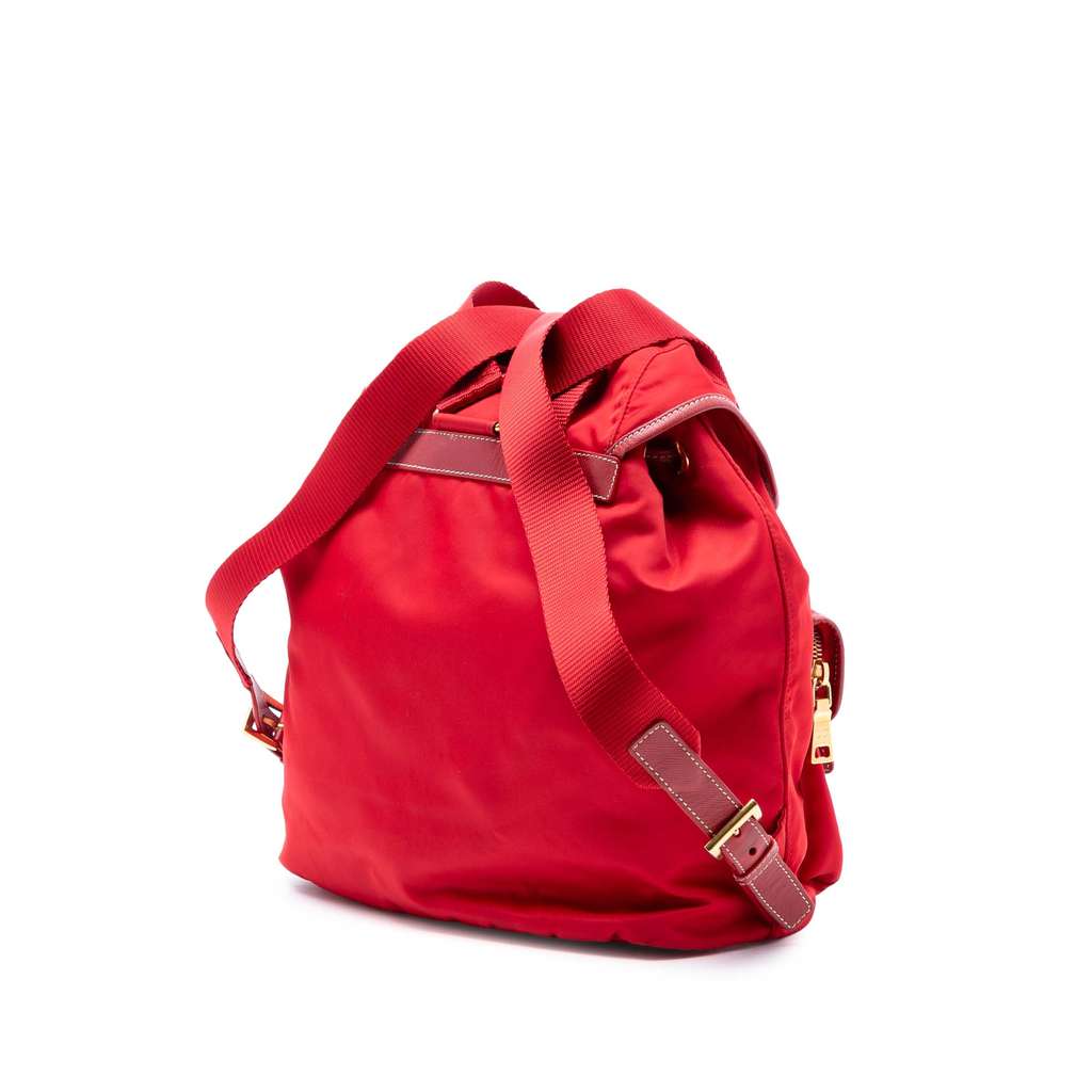 Prada Saffiano Trimmed Tessuto Backpack - 2