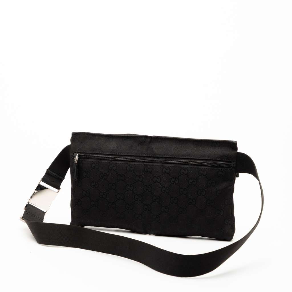 Gucci GG Canvas Double Pocket Belt Bag - 2