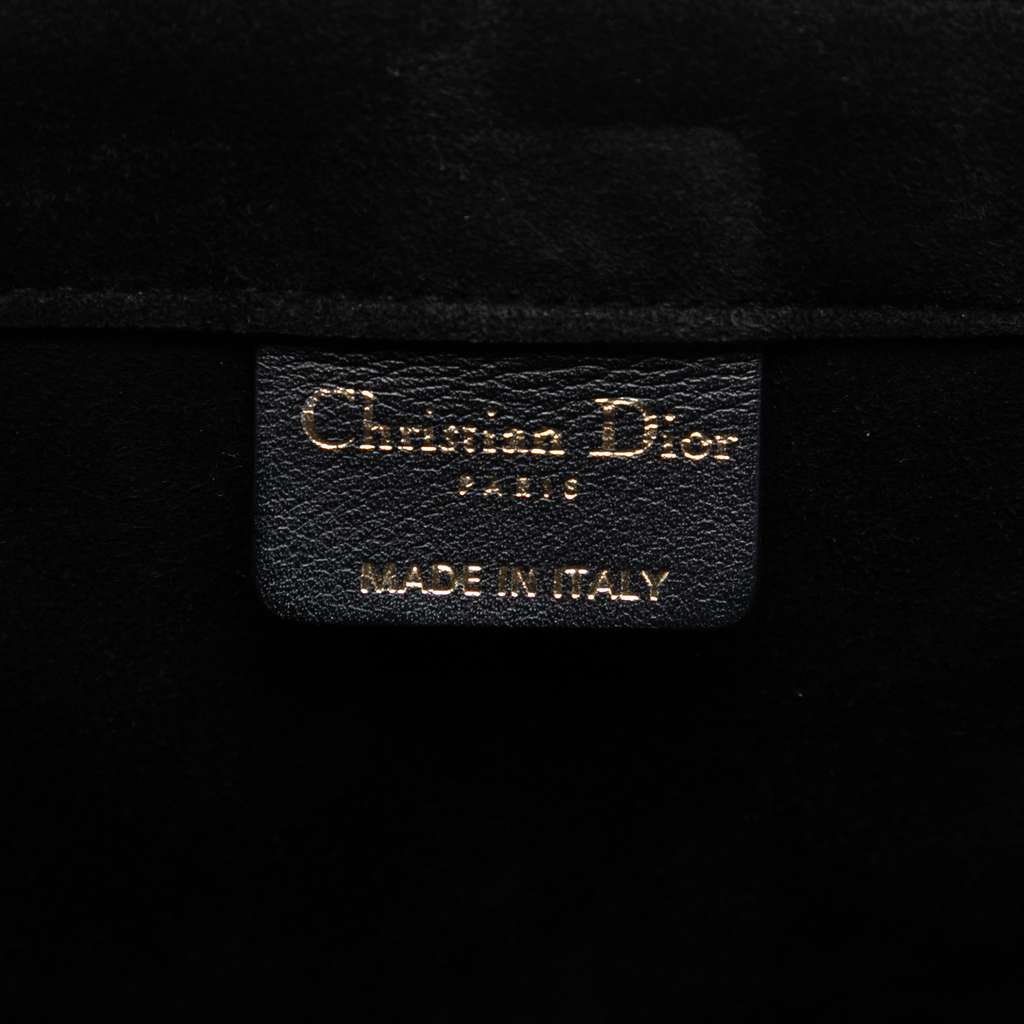 Dior Large Studded Embroidered Velvet Heart Lights Book Tote - 5