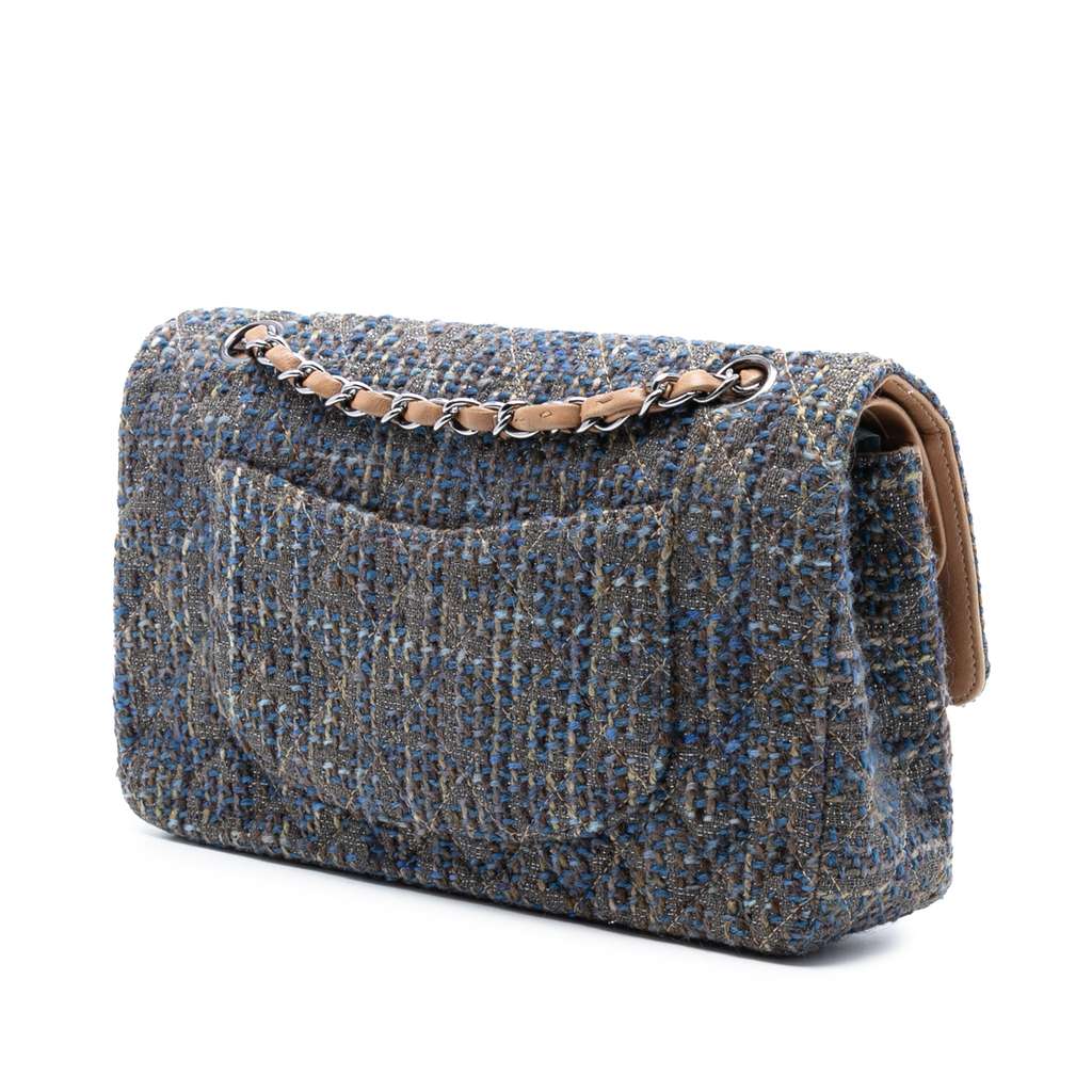 Chanel Medium Classic Tweed Double Flap - 2