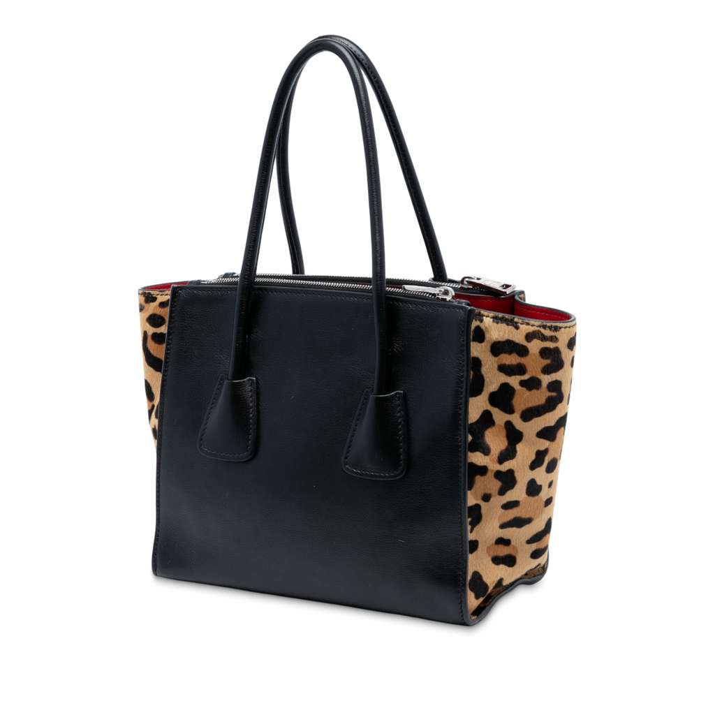 Prada Glace Calf Ponyhair Twin Pocket Satchel - 2