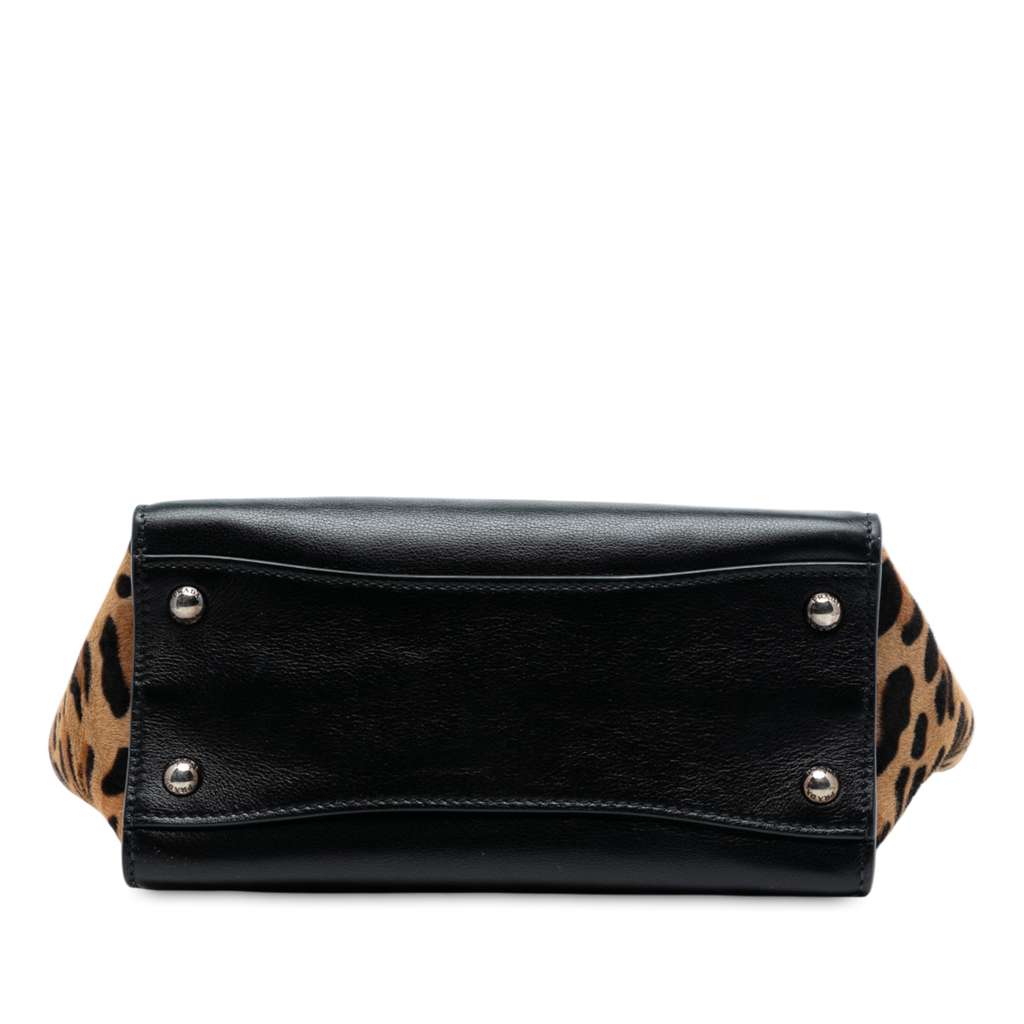 Prada Glace Calf Ponyhair Twin Pocket Satchel - 3