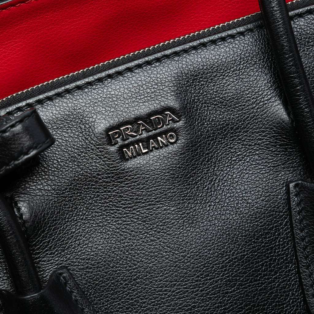 Prada Glace Calf Ponyhair Twin Pocket Satchel - 5