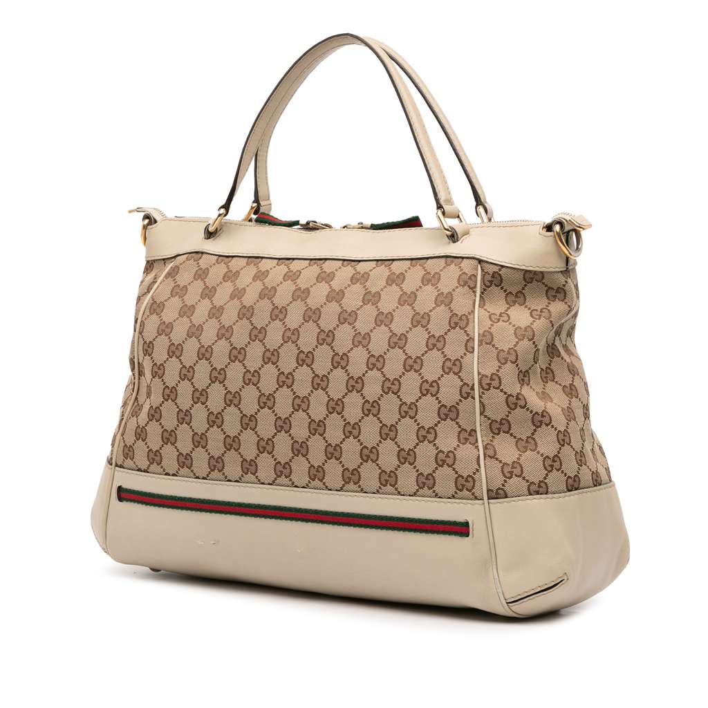 Gucci GG Canvas Web Mayfair Satchel - 2