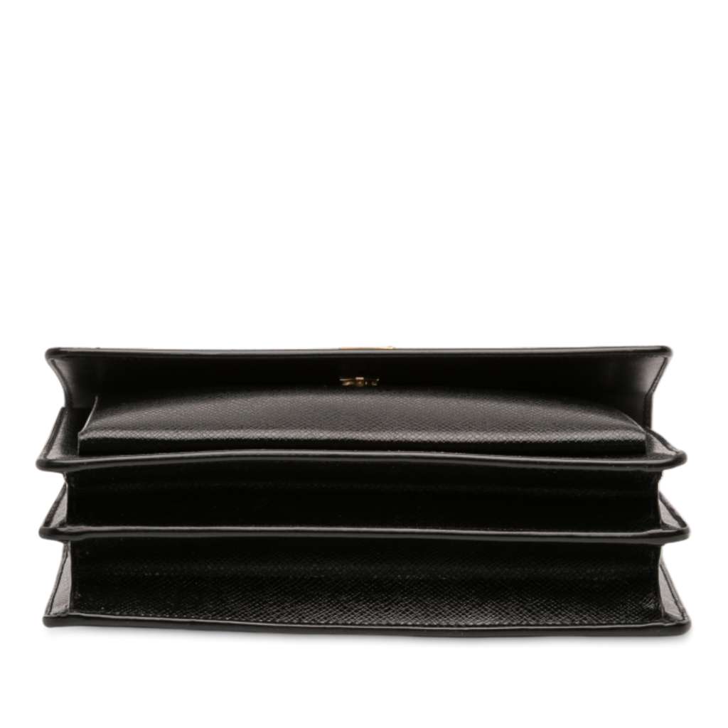 Saint Laurent Medium Grained Calfskin Monogram Sunset Crossbody - 3