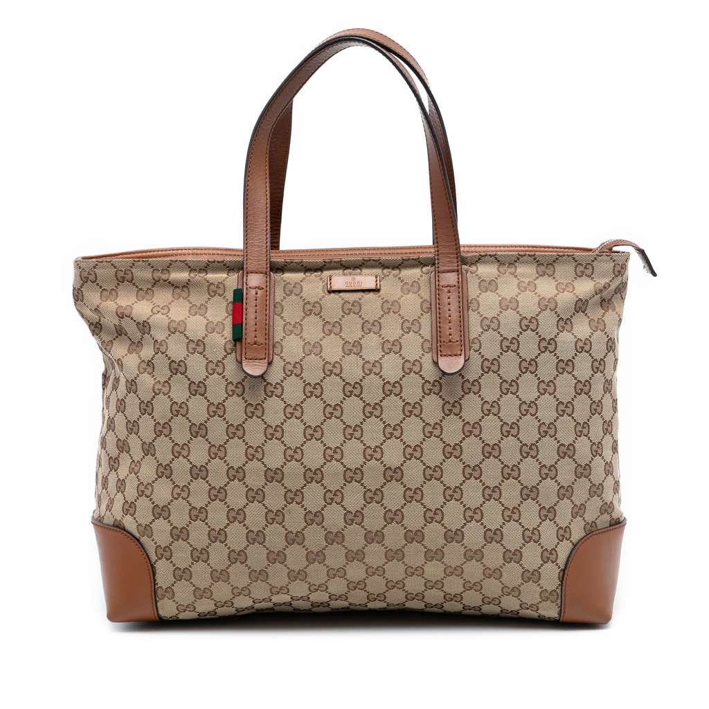 Gucci GG Canvas Web Tote