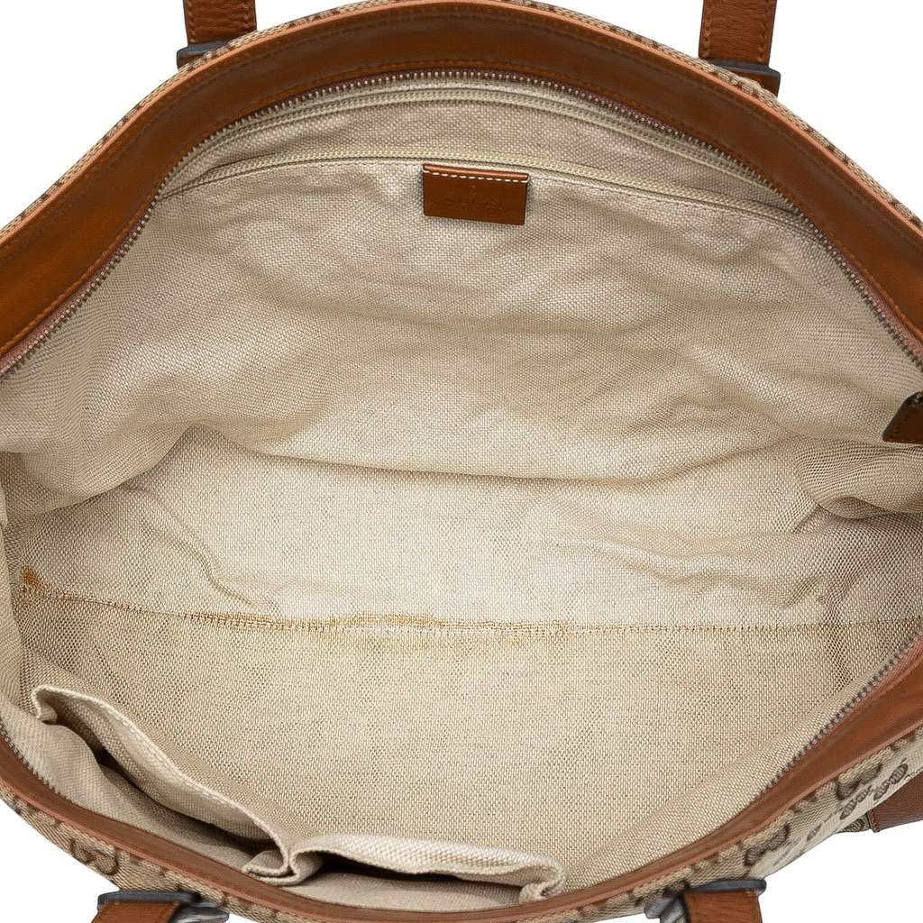 Gucci GG Canvas Web Tote - 4