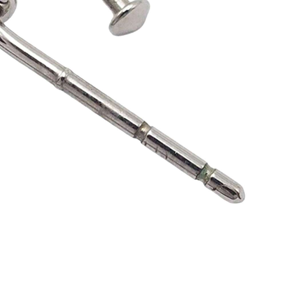 Chanel Silver Plated Crystal CC Drop Push Back Earrings - 5