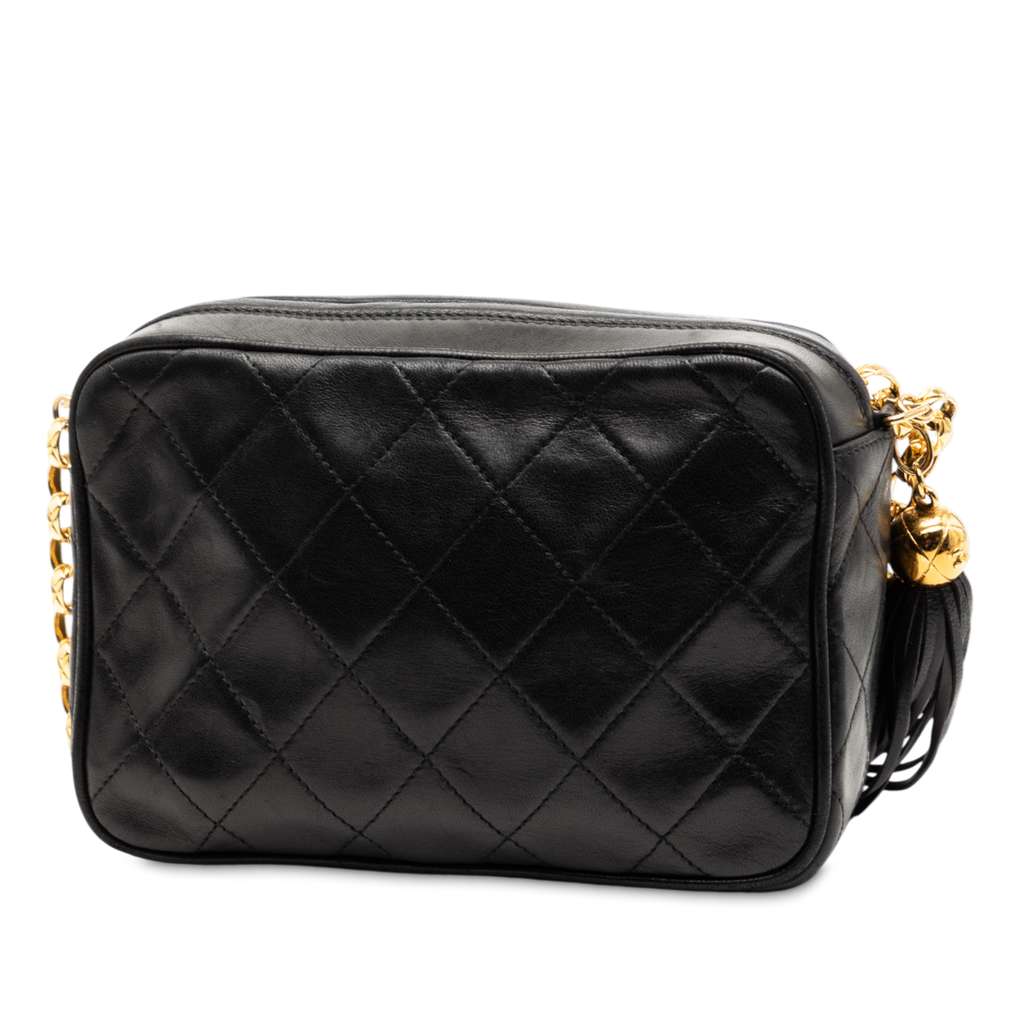 Chanel CC Quilted Lambskin Tassel Camera Bag - 2