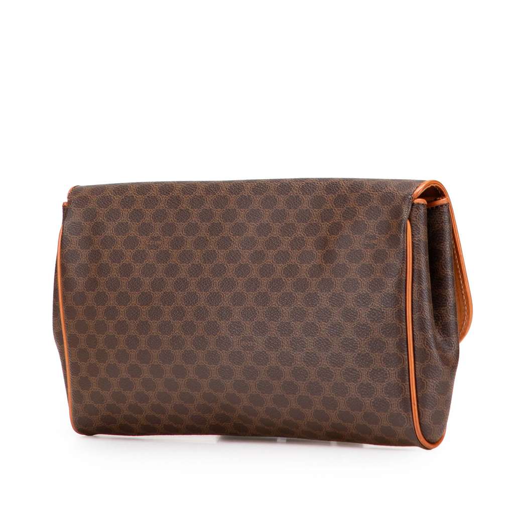 Celine Macadam Coated Canvas Clutch - 2