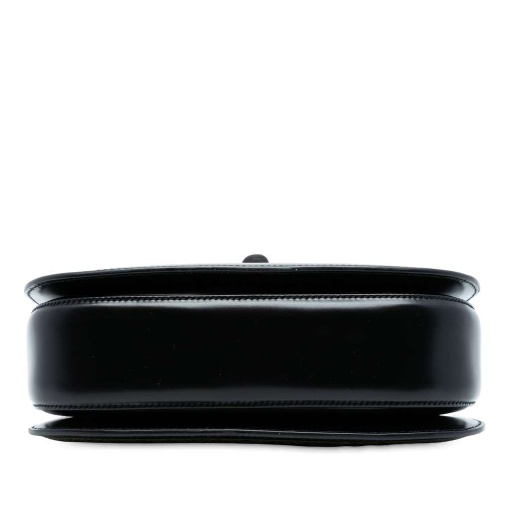 Gucci Calfskin Frame Print Bamboo Top Handle Bag - 3