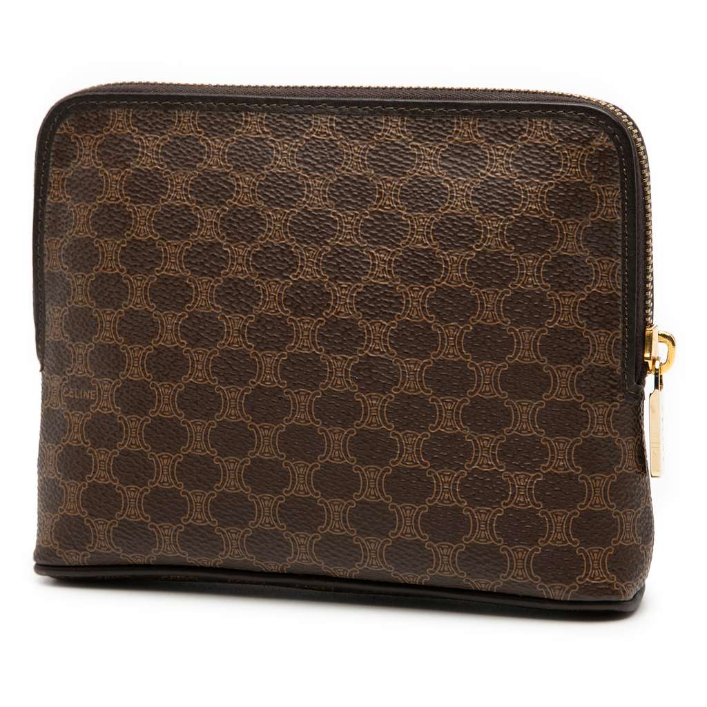 Celine Macadam Coated Canvas Pouch - 2