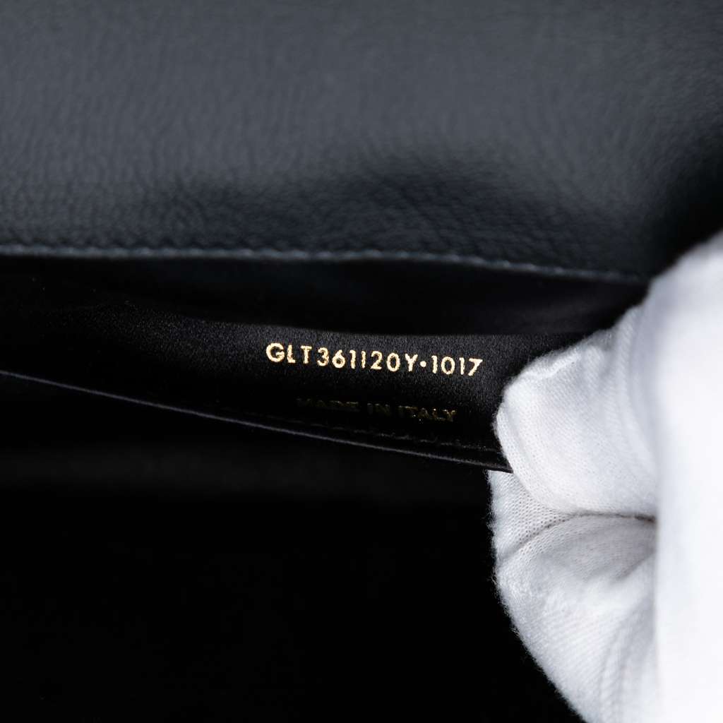 Saint Laurent Large Leather Monogram Belle De Jour Clutch - 5