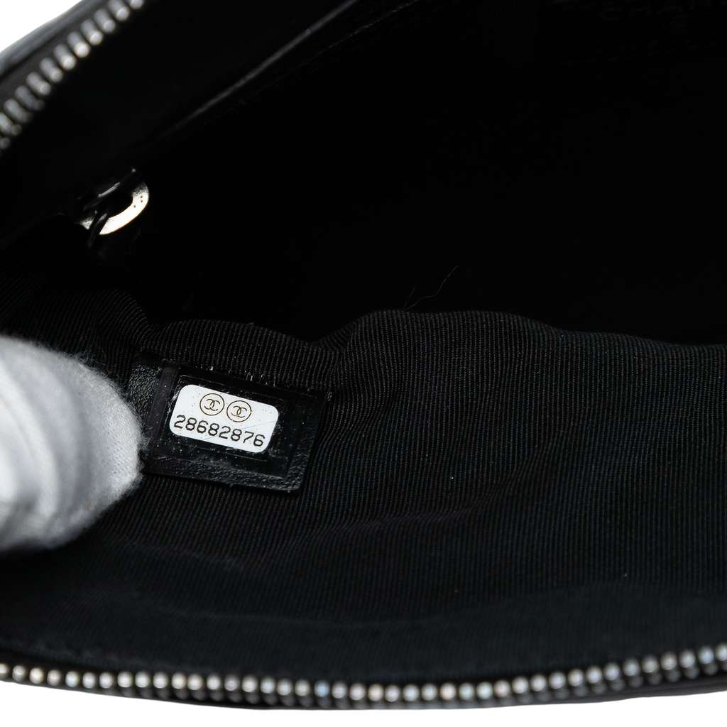 Chanel Medium Diagonal Chevron Calfskin Tassel O Case Clutch - 5