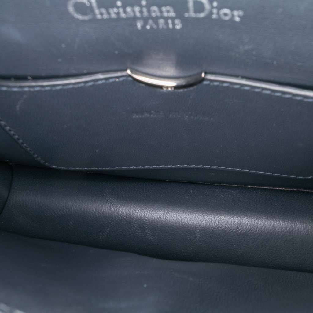 Dior Mini Metallic Patent Microcannage Diorama Flap - 4