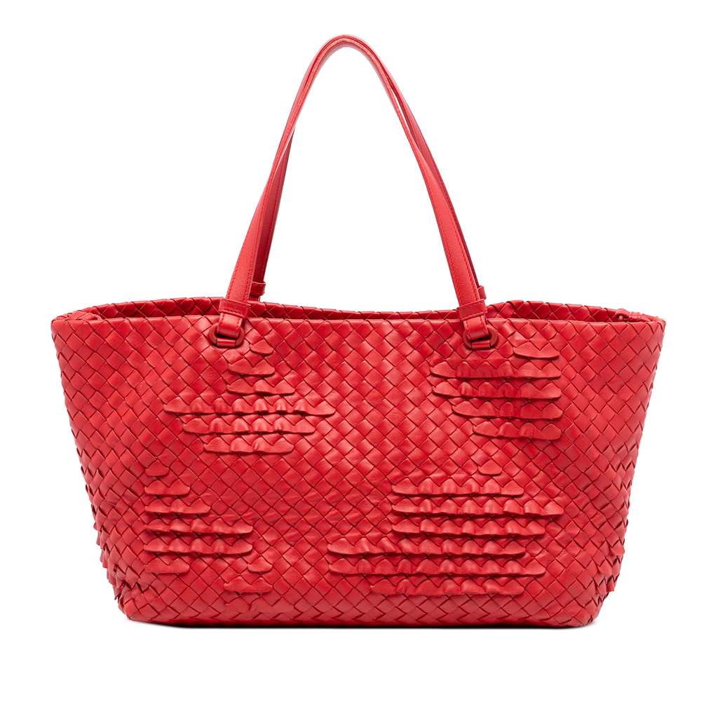 Bottega Veneta Nappa Intrecciato Ruffle Tote