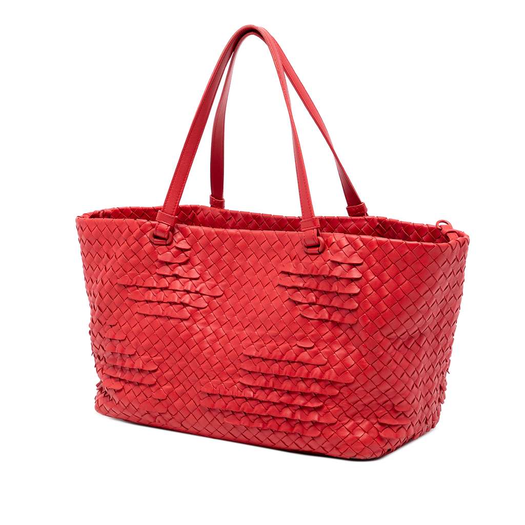 Bottega Veneta Nappa Intrecciato Ruffle Tote - 2
