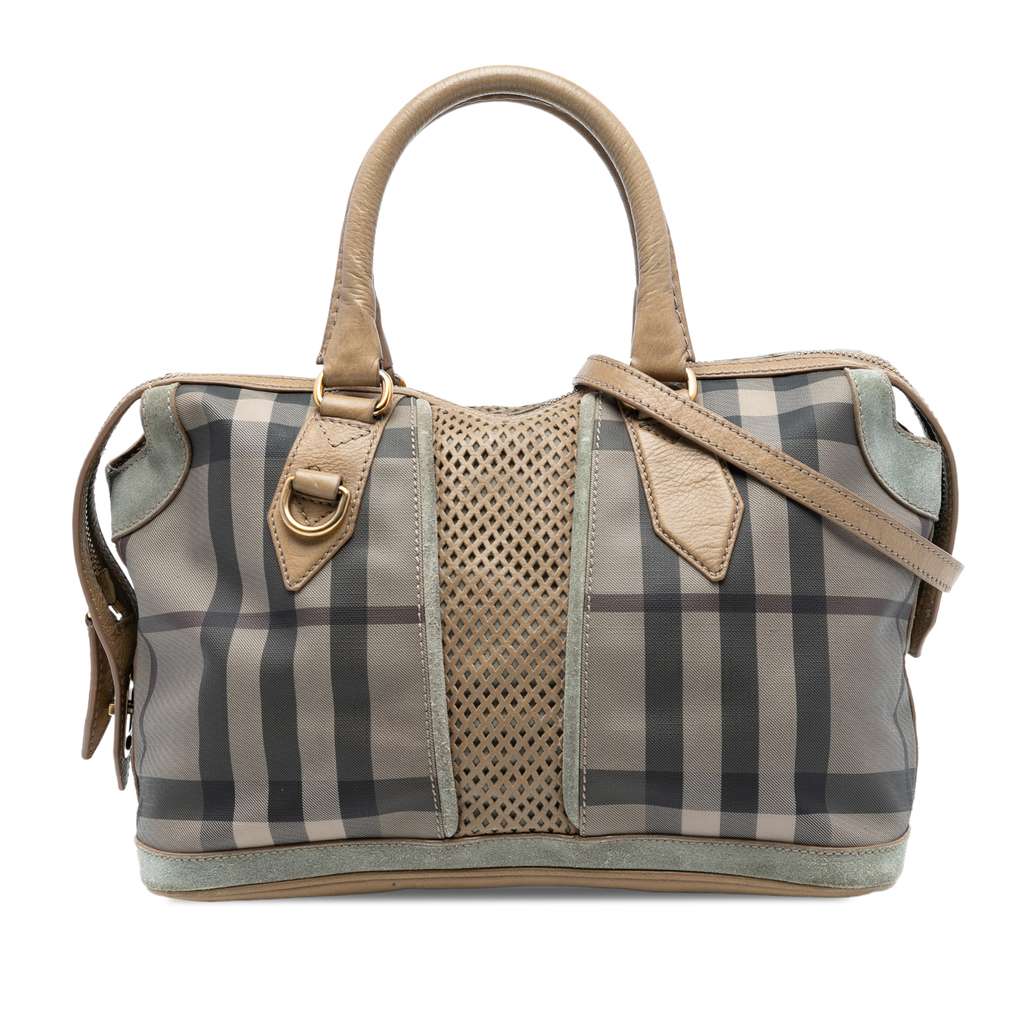 Burberry House Check Canvas Satchel