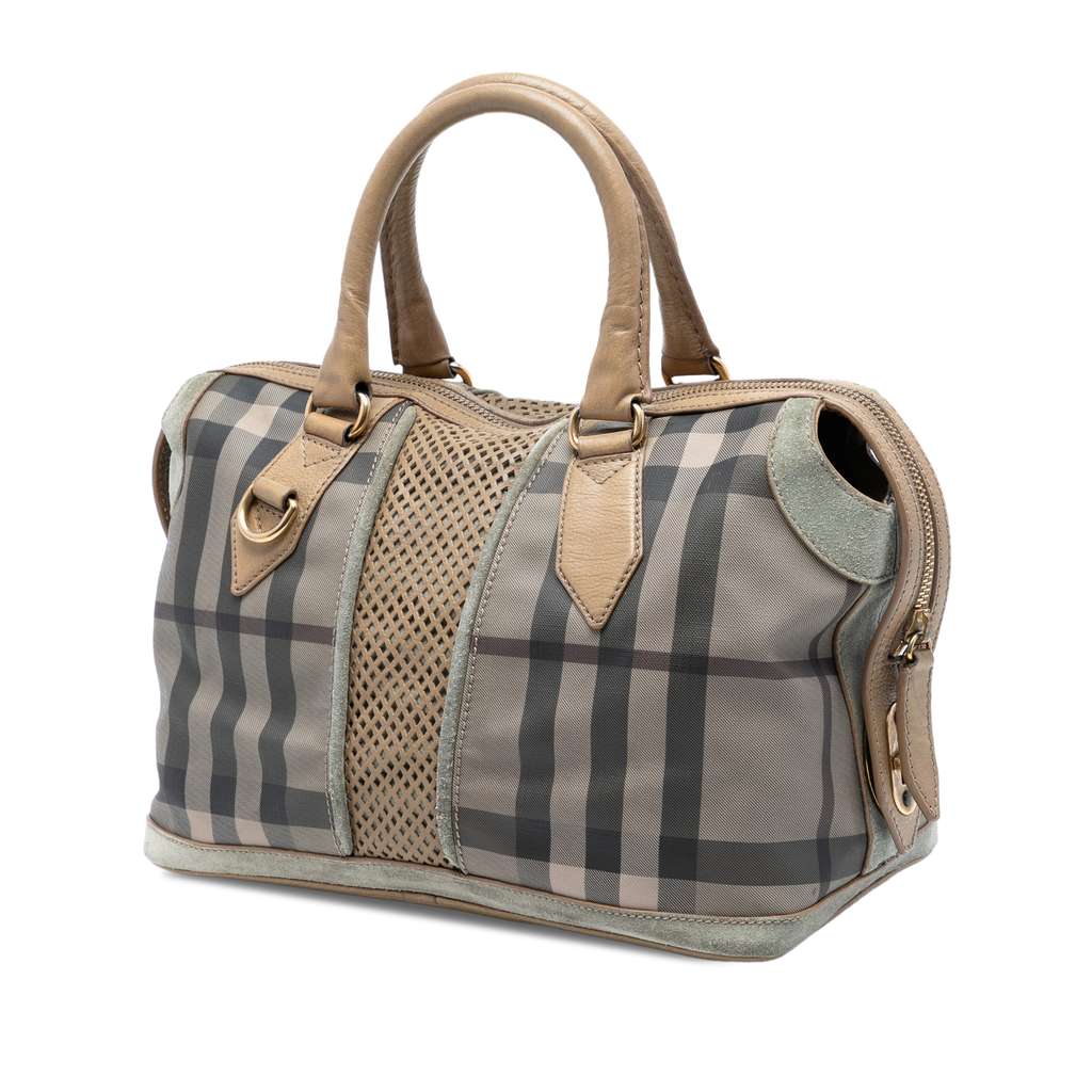 Burberry House Check Canvas Satchel - 2