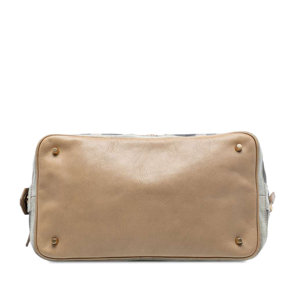 Burberry House Check Canvas Satchel - 3