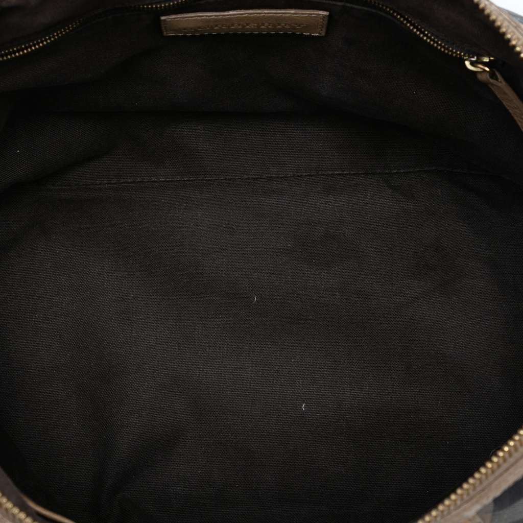 Burberry House Check Canvas Satchel - 4