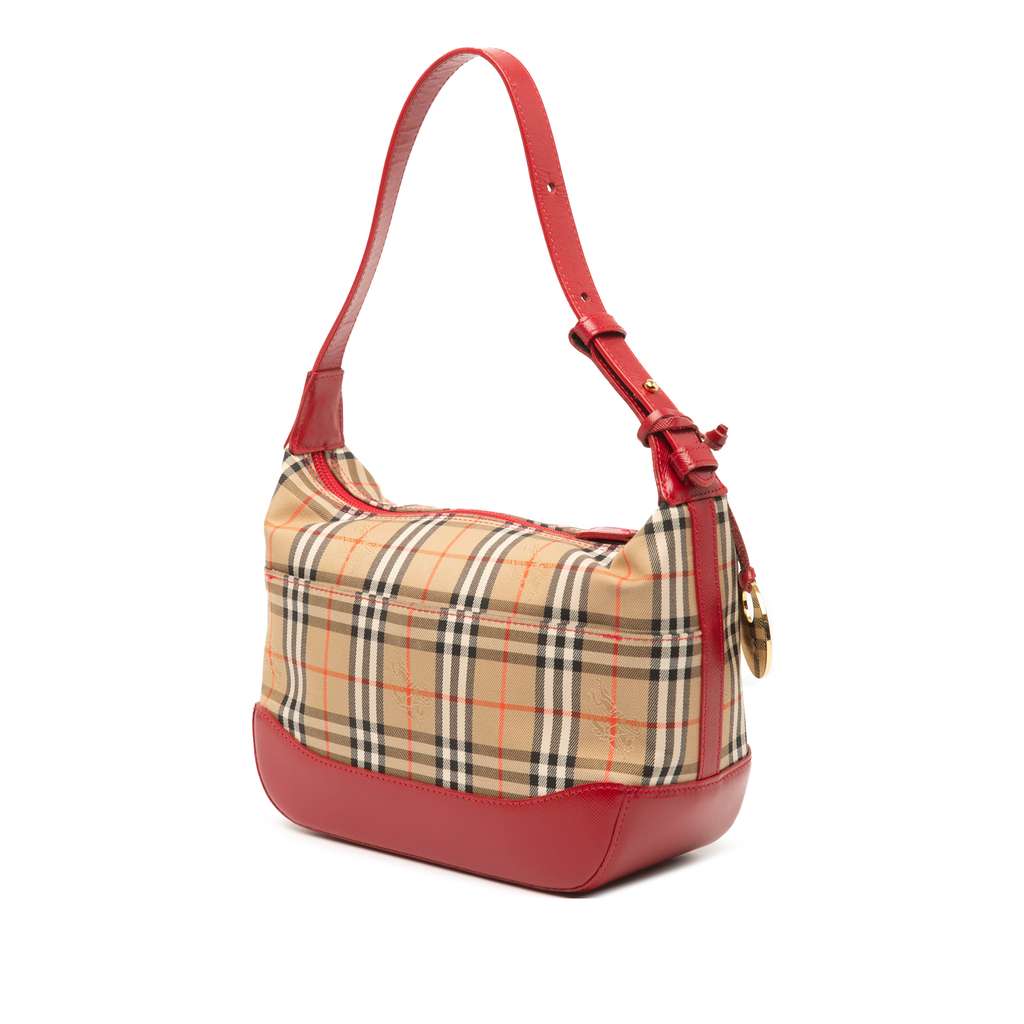 Burberry Haymarket Check Canvas Shoulder Bag - 2