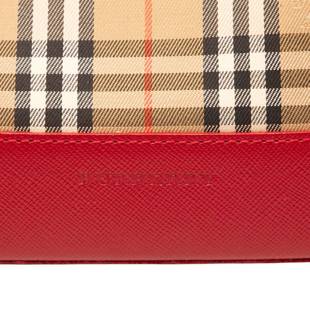 Burberry Haymarket Check Canvas Shoulder Bag - 5
