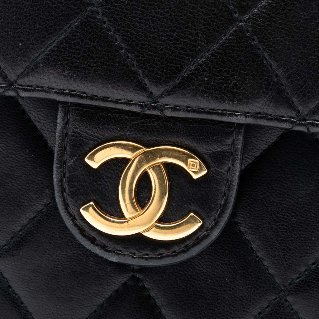Chanel CC Quilted Lambskin Single Flap - 5