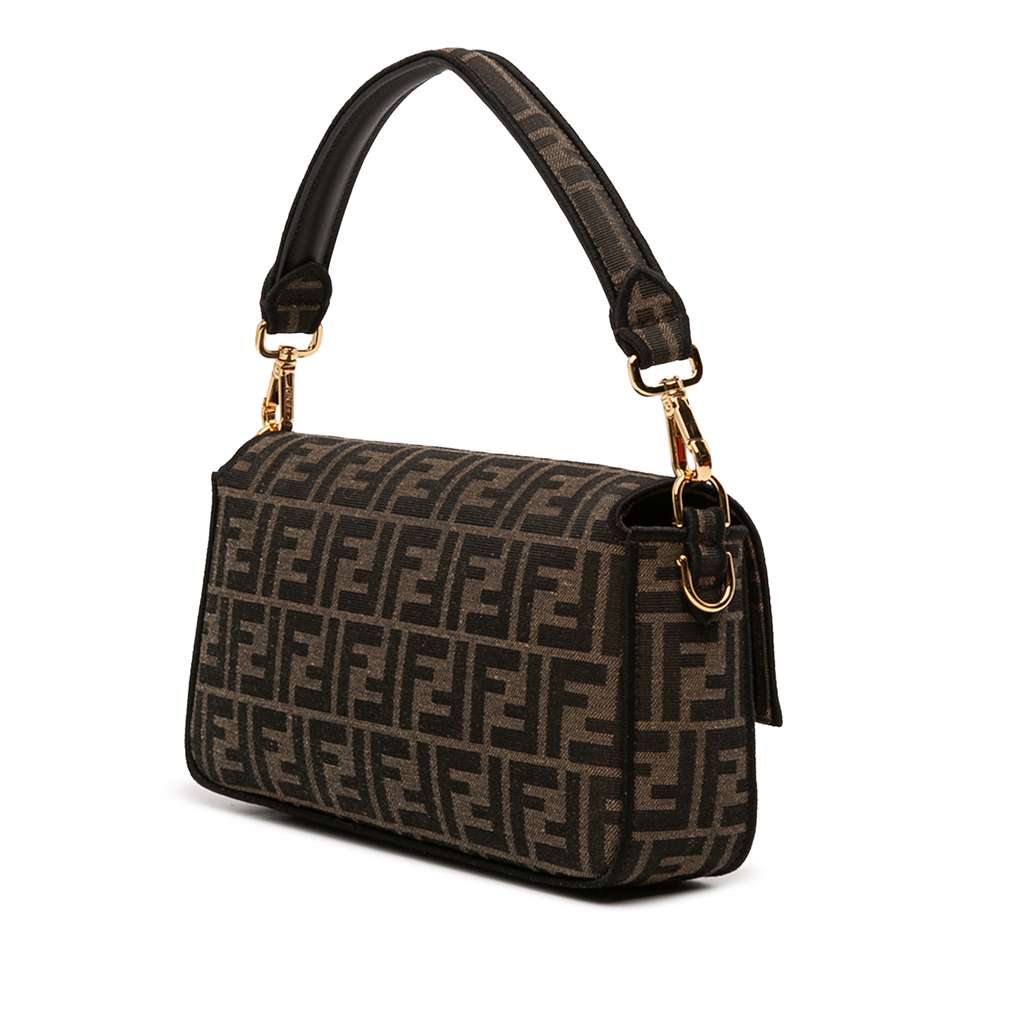 Fendi Medium Zucca Canvas Baguette Satchel - 2
