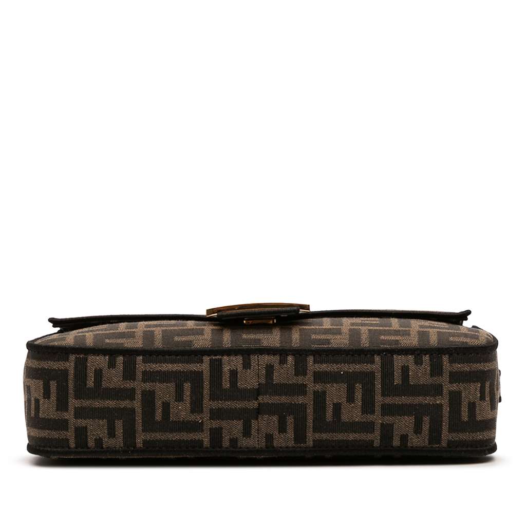 Fendi Medium Zucca Canvas Baguette Satchel - 3