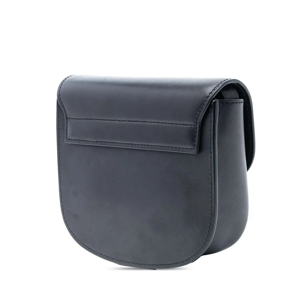 Saint Laurent Small Leather Monogram Kaia Crossbody Black Leather Very good - Back View
