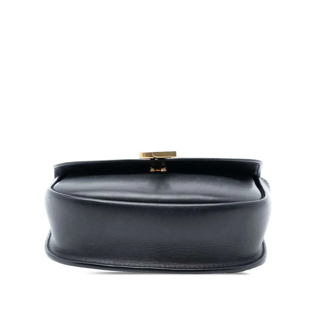 Saint Laurent Small Leather Monogram Kaia Crossbody Black Leather Very good - Inside View