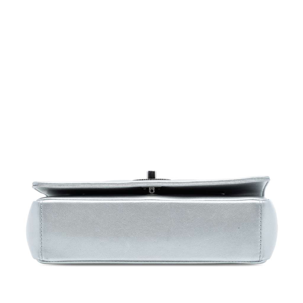 Chanel Mini Quilted Chevron Sheepskin Mademoiselle Vintage Flap - 3