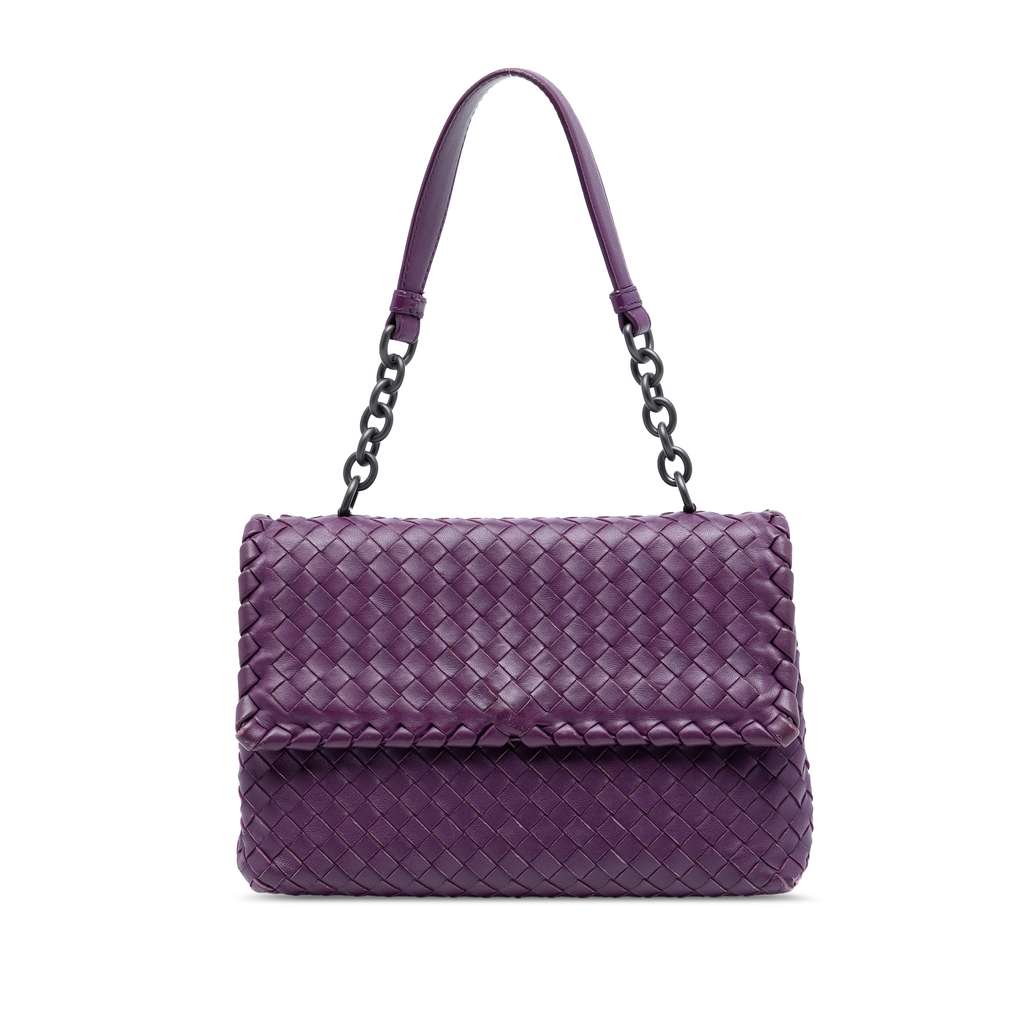 Bottega Veneta Small Nappa Intrecciato Olimpia Shoulder Bag