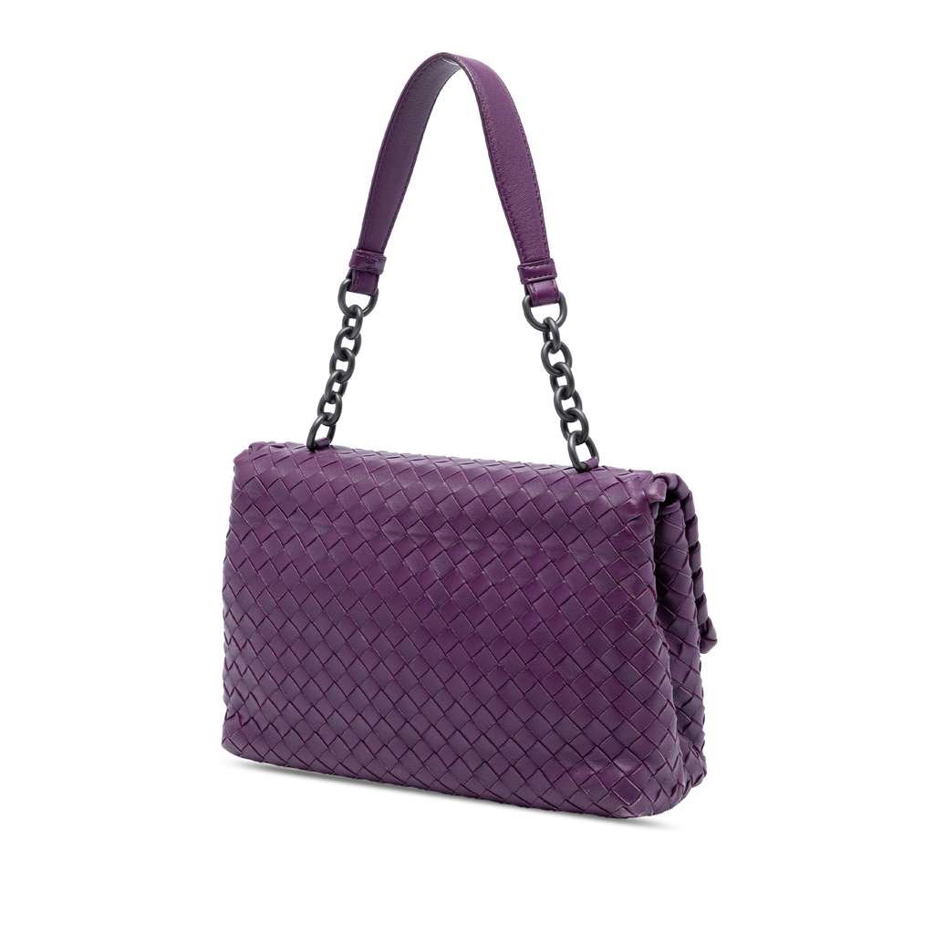 Bottega Veneta Small Nappa Intrecciato Olimpia Shoulder Bag - 2