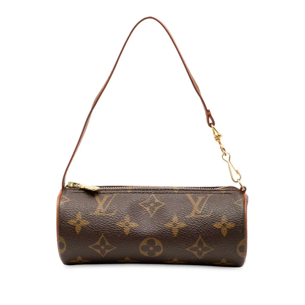 Louis Vuitton Monogram Papillon Pochette Brown Canvas Very good - Front View