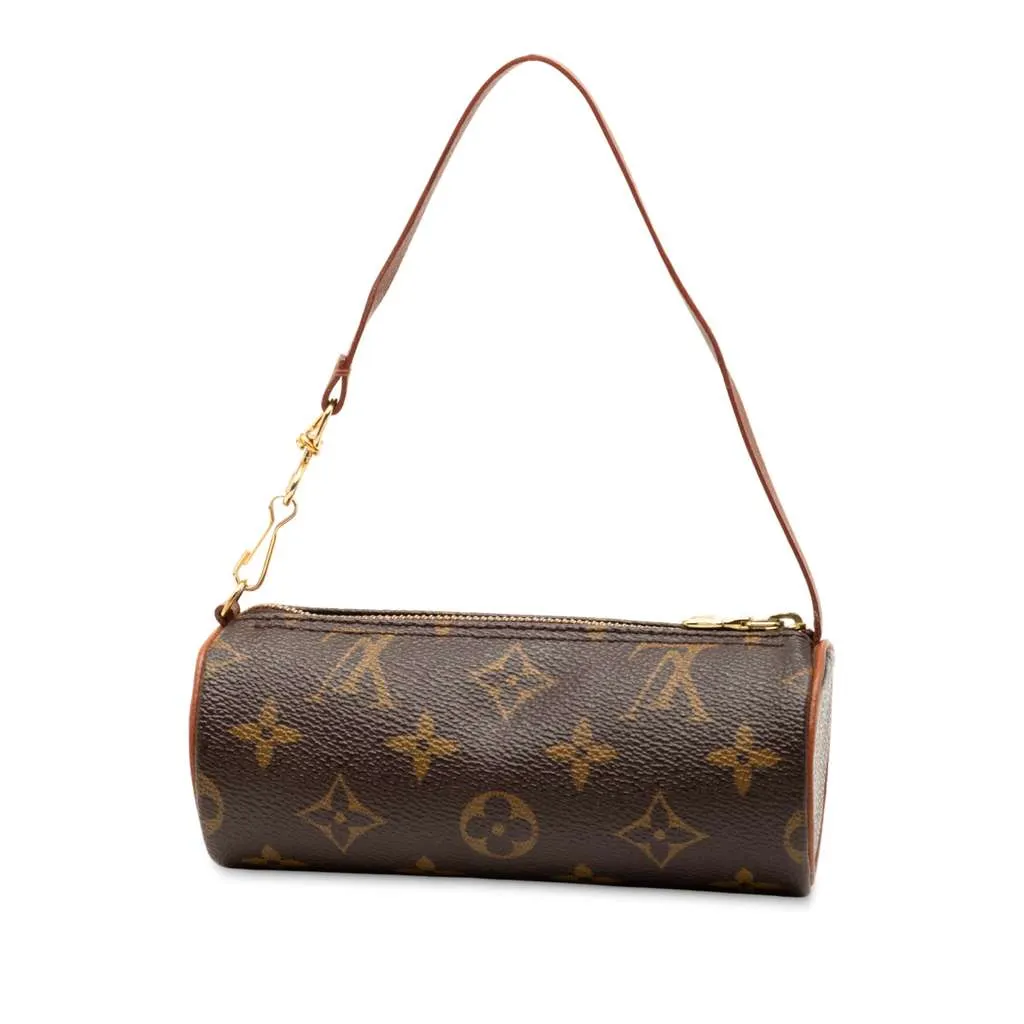 Louis Vuitton Monogram Papillon Pochette Brown Canvas Very good - Back View