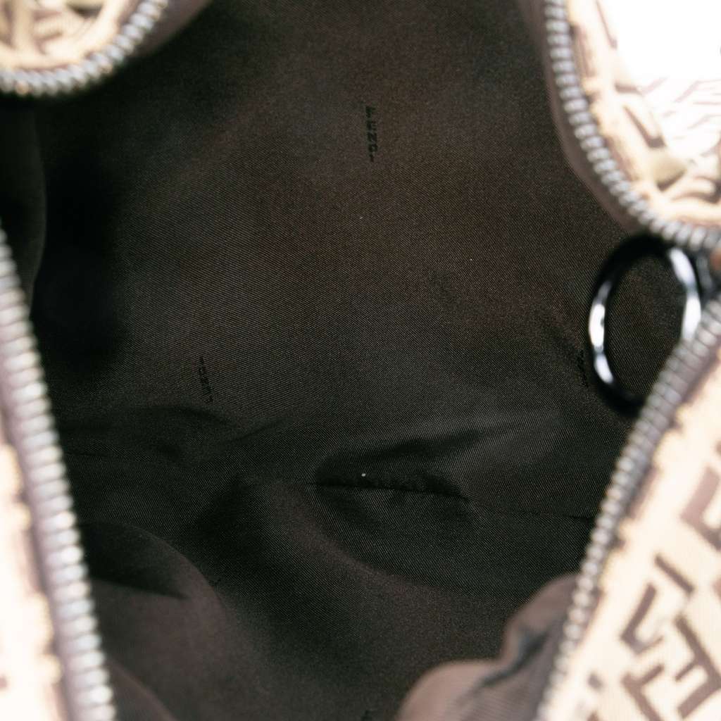 Fendi Zucchino Canvas Oyster Hobo - 4