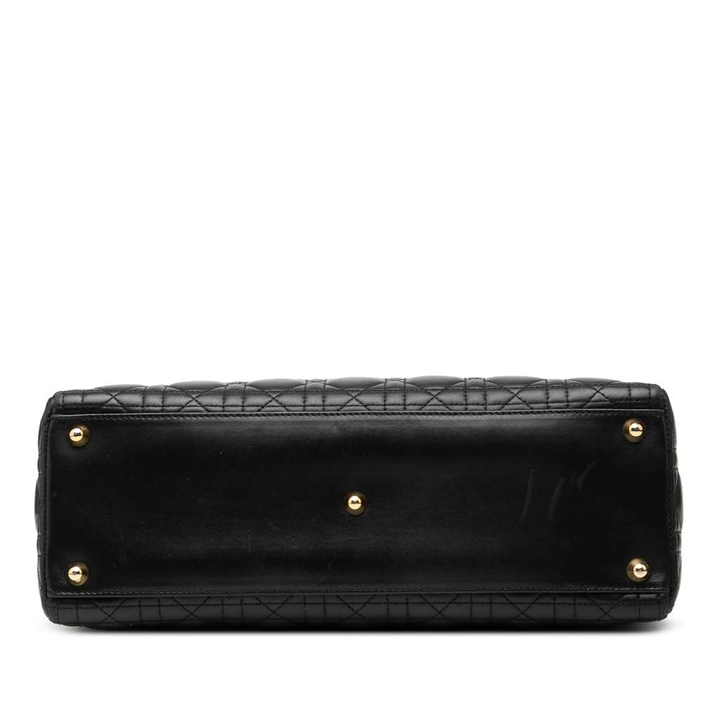 Dior Large Lambskin Cannage Lady Dior - 3