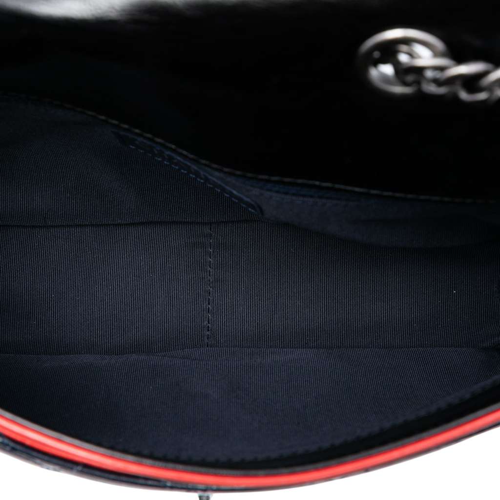 Chanel Medium Tricolor Quilted Glazed Calfskin CC Plate Flap - 4