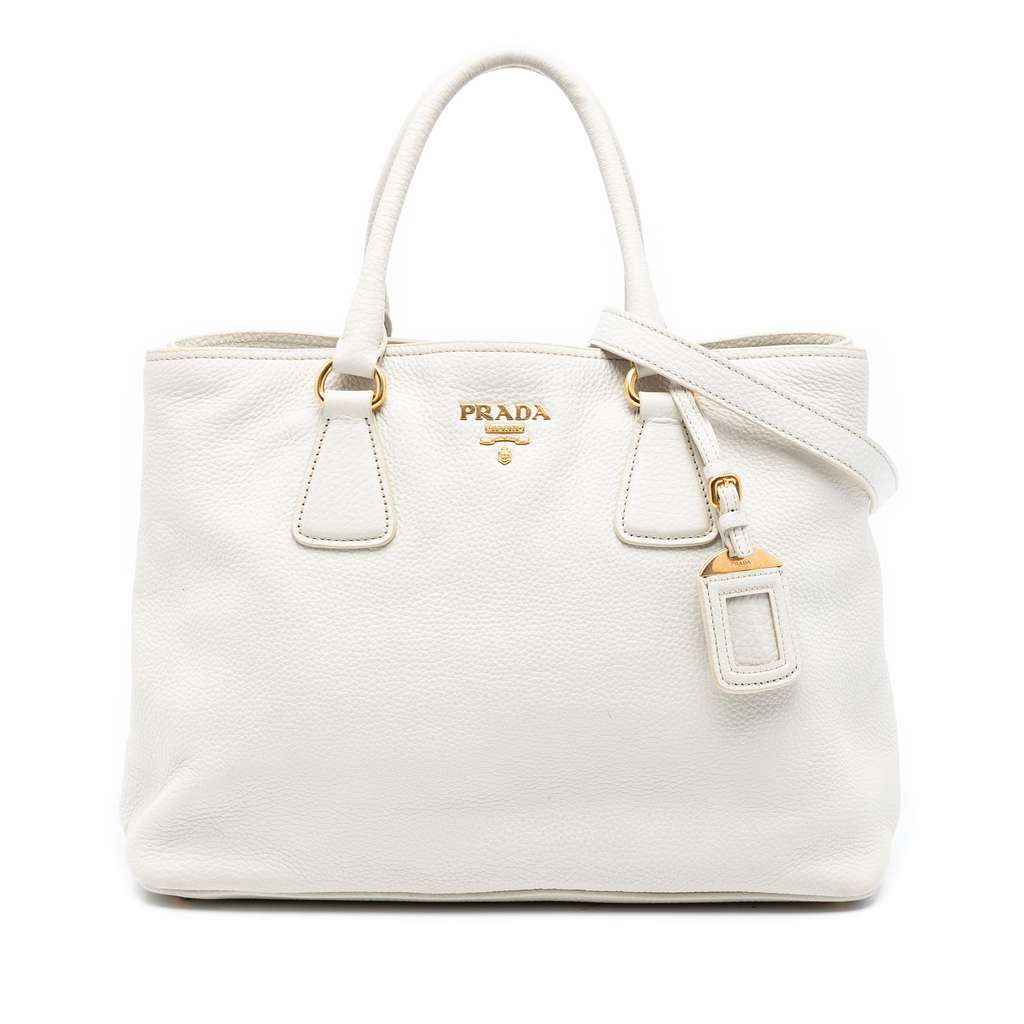 Prada Vitello Daino Open Convertible Tote