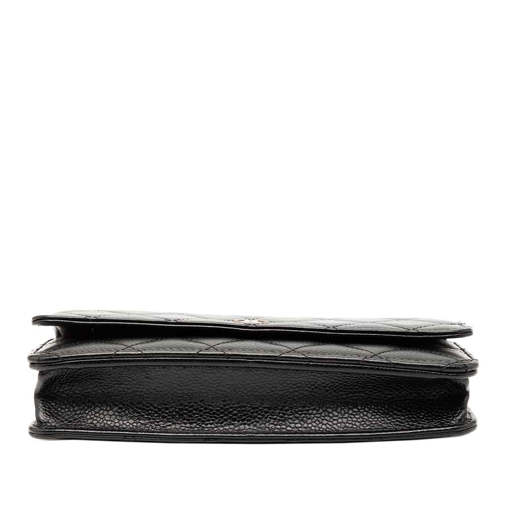 Chanel CC Quilted Caviar Wallet on Chain - 3