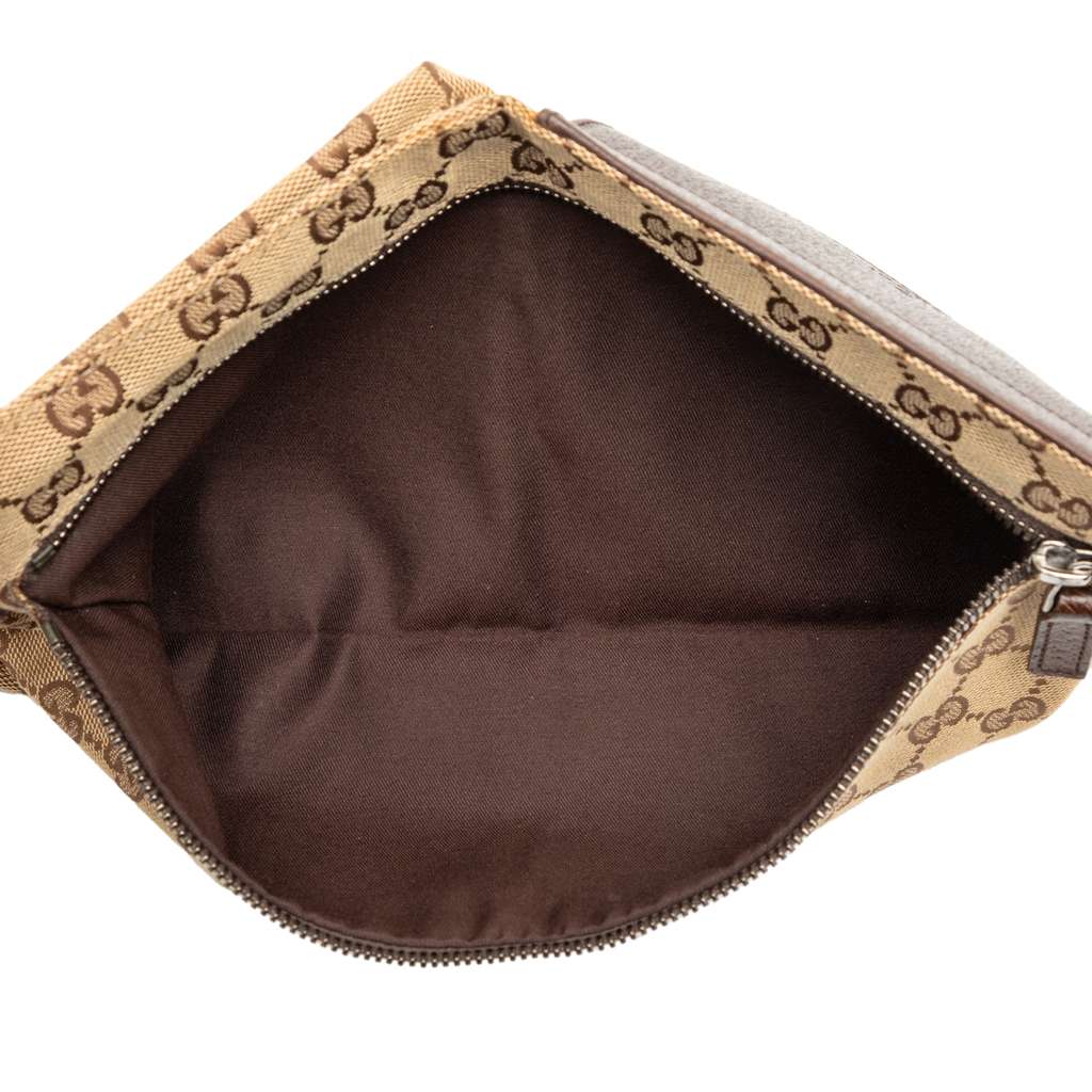 Gucci GG Canvas Double Pocket Belt Bag - 4