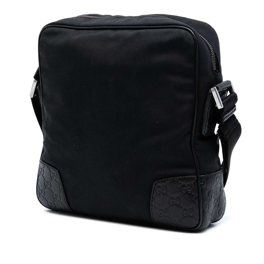 Gucci Guccissima Trimmed Nylon Crossbody - 2