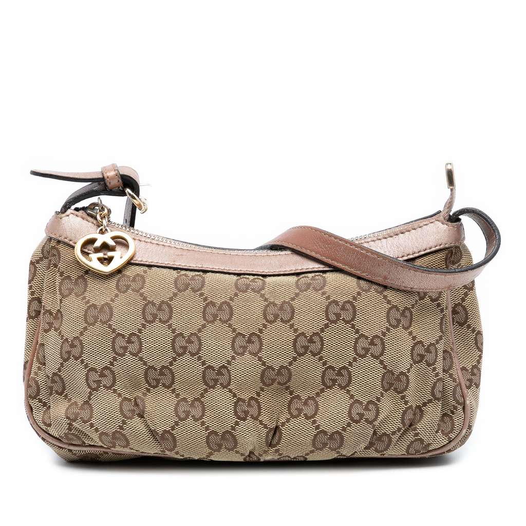 Gucci GG Canvas Lovely Heart Pochette
